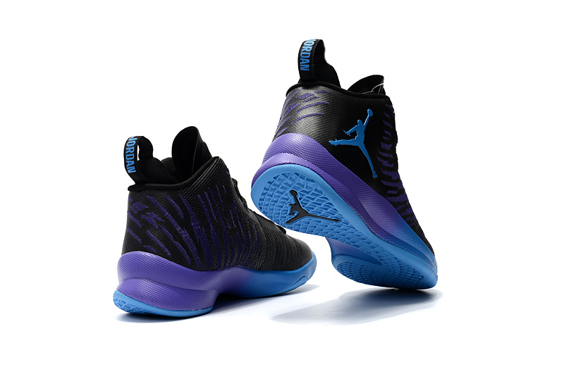 Air Jordan Super Fly 5 Black Purple Shoes