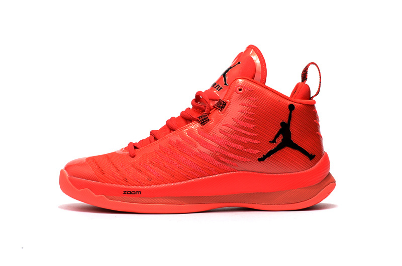 Air Jordan Super Fly 5 Red Black Shoes