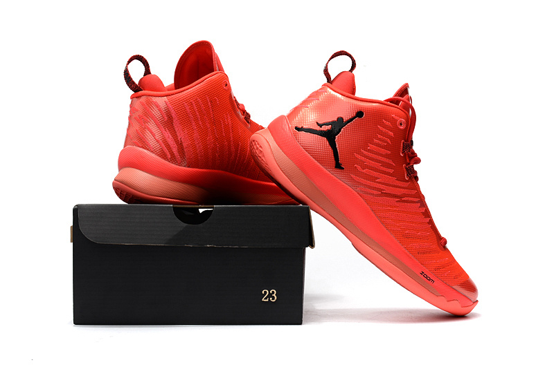 Air Jordan Super Fly 5 Red Black Shoes