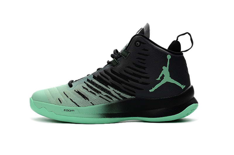 Air Jordan Super Fly X Black Green Shoes