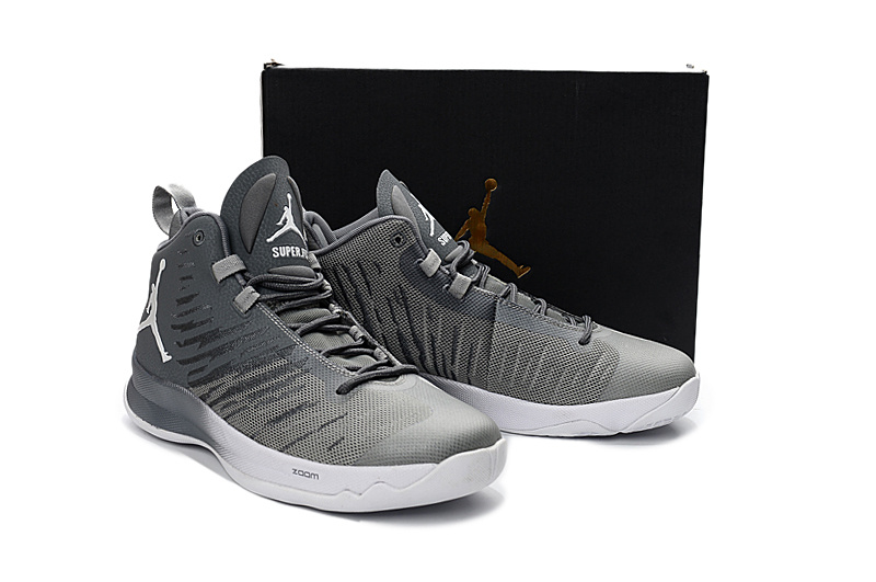 Air Jordan Super Fly X Wolf Grey Shoes