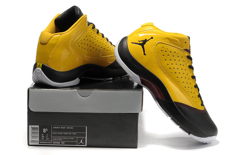 Classic Jordan Wade 2 Black Yellow White Shoes - Click Image to Close