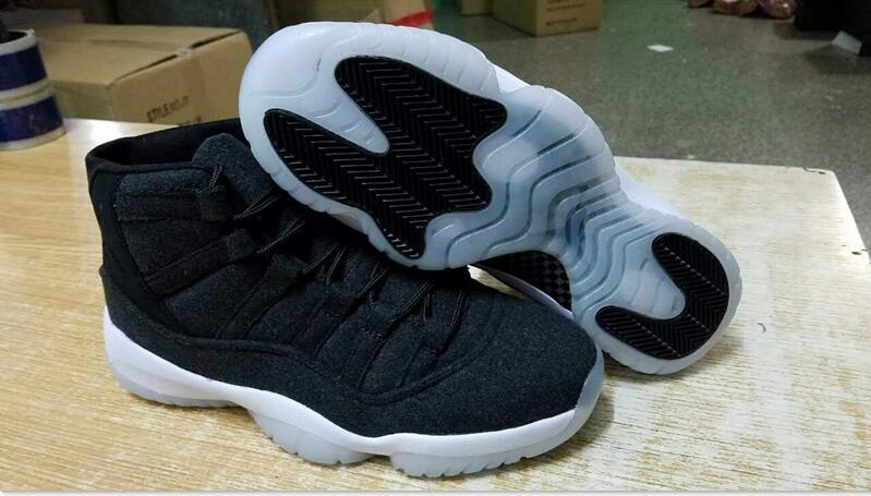 Air Jordan XI Retro Wool Black White Shoes