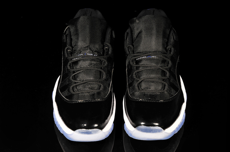 Classic Air Jordan 11 Low Reissue Black White Shoes - Click Image to Close