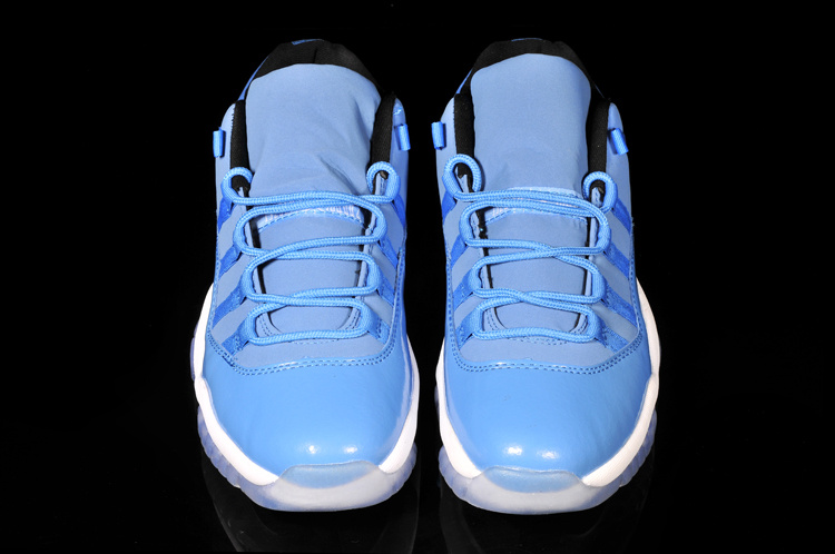 Classic Air Jordan 11 Low Reissue Blue White Shoes - Click Image to Close