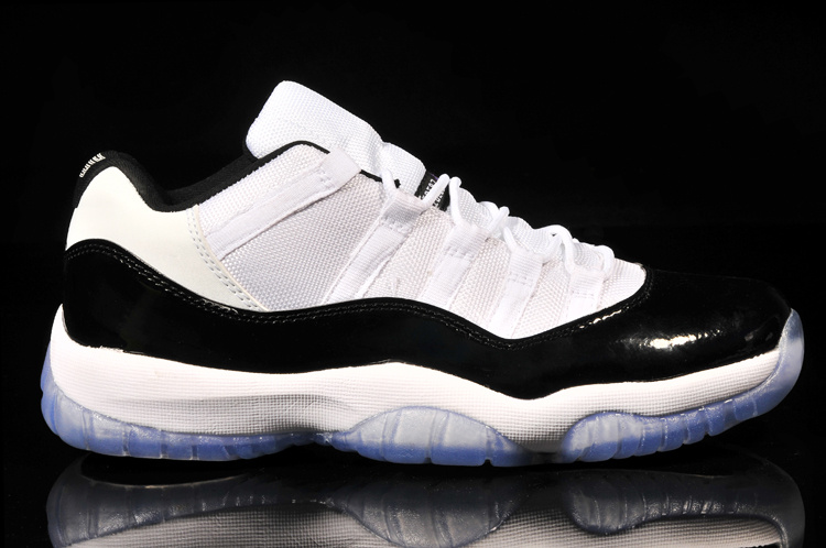 Classic Air Jordan 11 Low Reissue Concord White Black Shoes