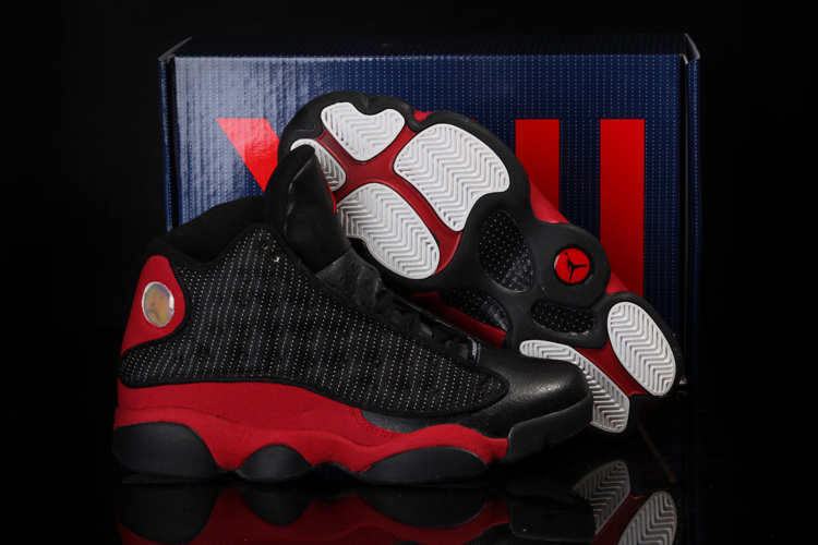 Cool Summer Air Jordan 13 Black Red Shoes