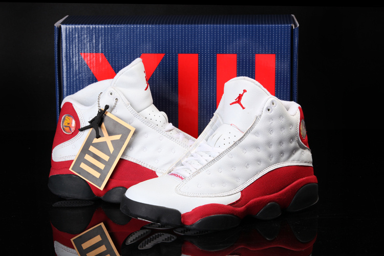 Cool Summer Air Jordan 13 White Red Shoes