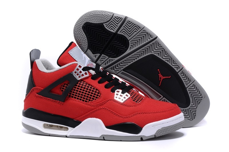 Eminem x Carhartt x Air Jordan 4 Red Black White Shoes - Click Image to Close