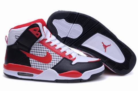 High Heel Air Jordan 4 Black White Red Shoes