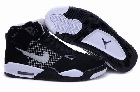 High Heel Air Jordan 4 Black White Shoes