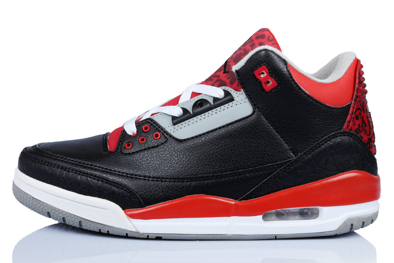 New Arrival Jordan 3 Retro Bandit Edition Black Red White Shoes