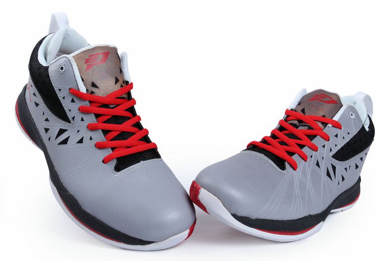 Jordan CP3 5 Grey Black White Red Shoes - Click Image to Close