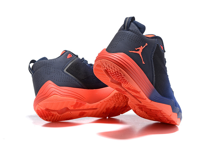 Jordan CP3 IX AE Blue Black Reddish Orange Shoes - Click Image to Close