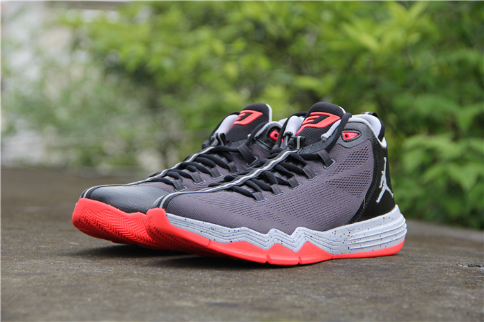 Jordan CP3 IX AE Grey Black Red Shoes - Click Image to Close