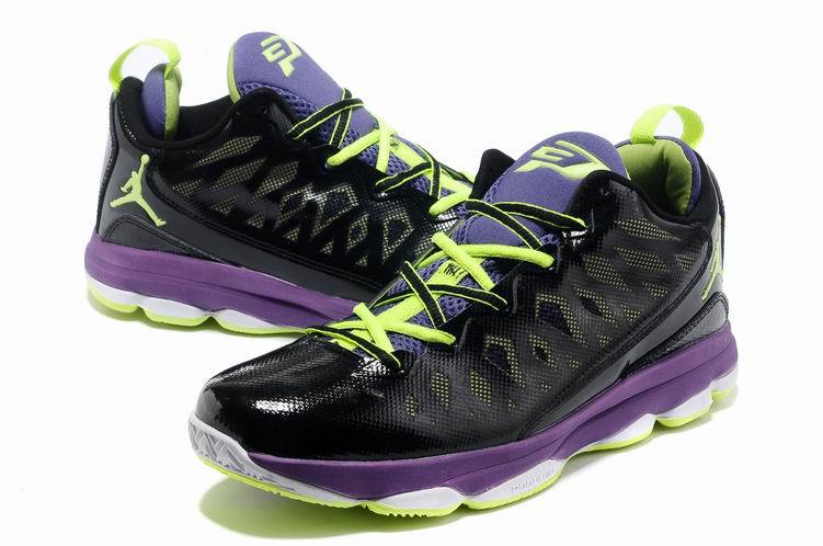 Jordan CP3 VI Black Purple White Basketball Shoes - Click Image to Close