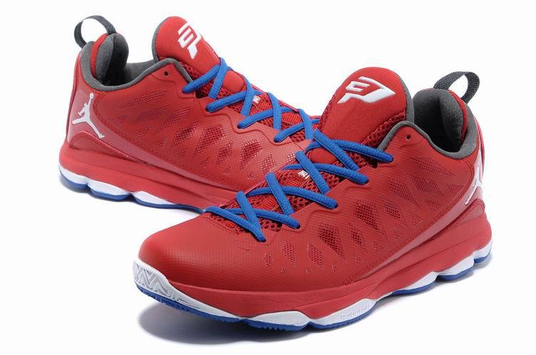 Jordan CP3 VI Red Blue White Basketball Shoes - Click Image to Close
