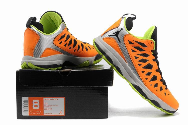 Jordan CP3 VI Silver Orange Black Grey Basketball Shoes
