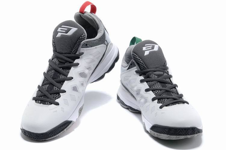 Jordan CP3 VI White Grey Basketball Shoes - Click Image to Close