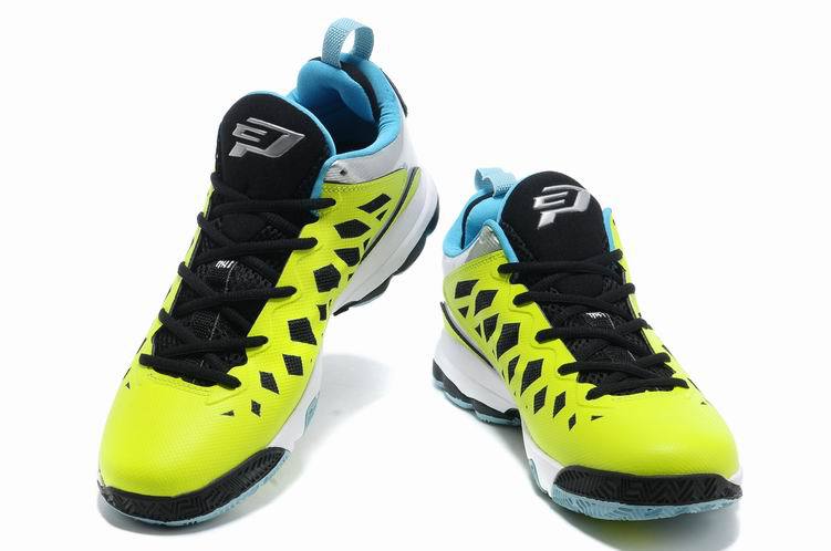 Jordan CP3 VI Yellow Black White Basketball Shoes - Click Image to Close