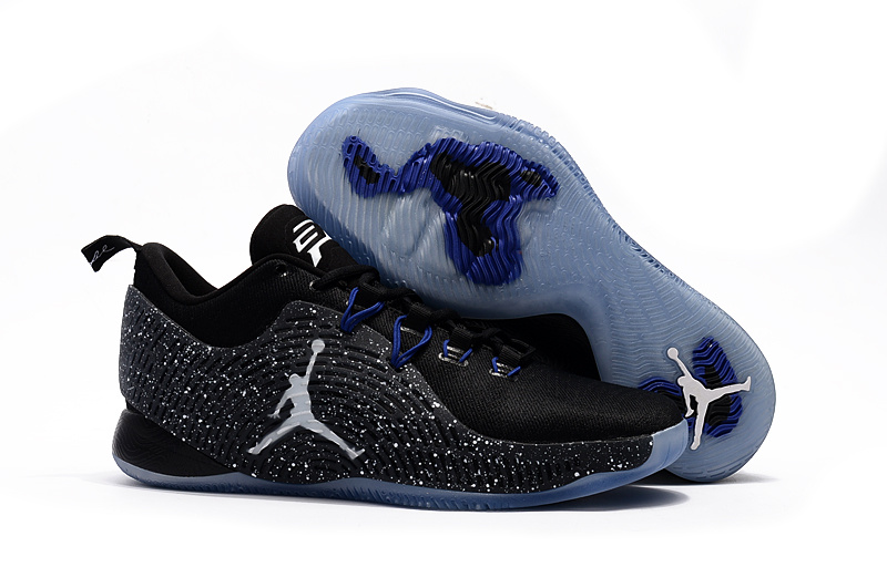 Jordan CP3 XI Black Blue Shoes - Click Image to Close