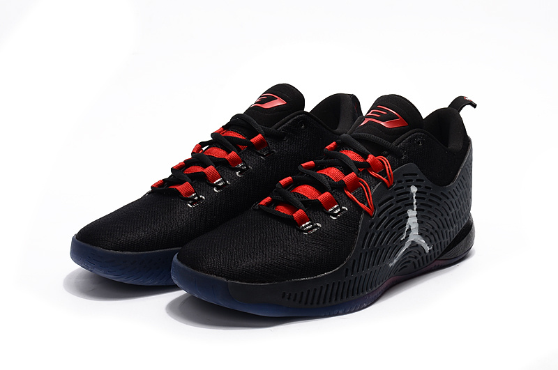 Jordan CP3 XI Black Red Shoes - Click Image to Close