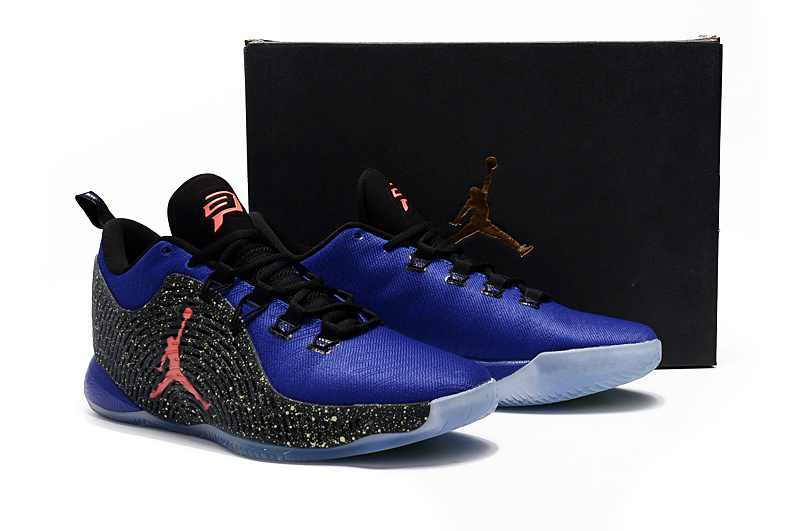 Jordan CP3 XI Blue Black Shoes - Click Image to Close