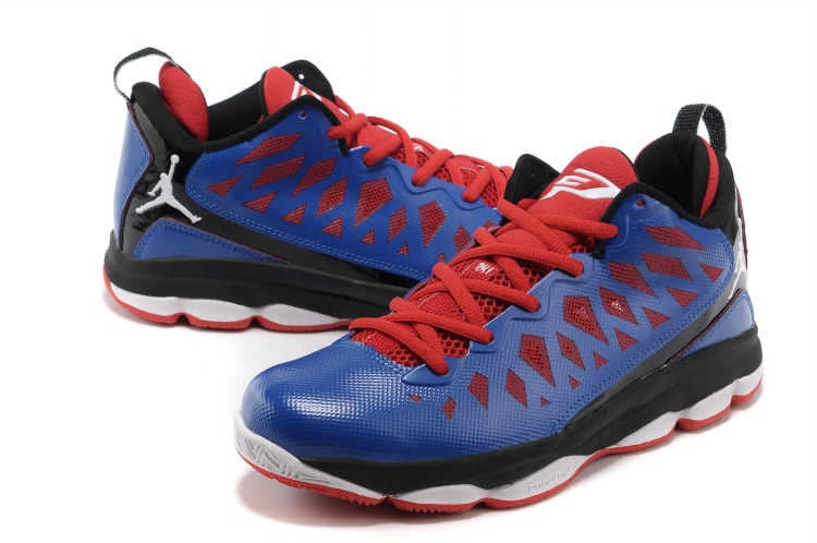 Jordan Christ Paul 6 Blue Red White Shoes - Click Image to Close