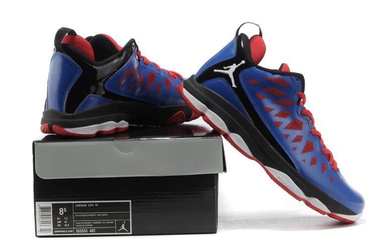 Jordan Christ Paul 6 Blue Red White Shoes - Click Image to Close