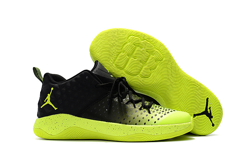 Jordan Extra.Fly Black Fluorscent Green Shoes - Click Image to Close