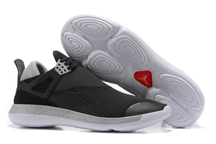 Jordan Fly 89 AJ4 Black Grey Running Shoes - Click Image to Close