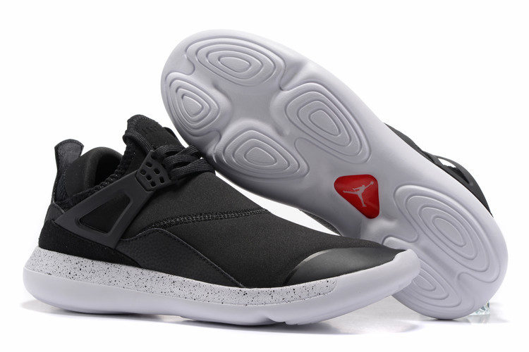 Jordan Fly 89 AJ4 Black White Running Shoes - Click Image to Close