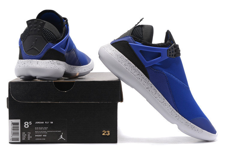 Jordan Fly 89 AJ4 Blue Black Running Shoes - Click Image to Close