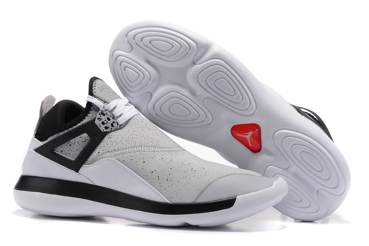 Jordan Fly 89 AJ4 Grey White Black Running Shoes - Click Image to Close