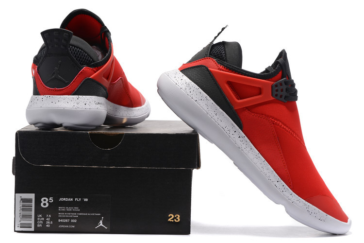 Jordan Fly 89 AJ4 Red Black Running Shoes