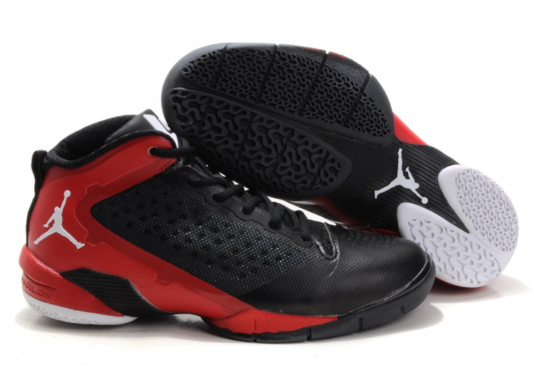 Classic Jordan Fly Wade II Black Red White - Click Image to Close