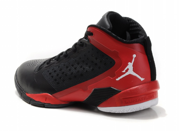 Classic Jordan Fly Wade II Black Red White - Click Image to Close