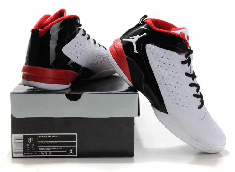 Classic Jordan Fly Wade II White Black Red