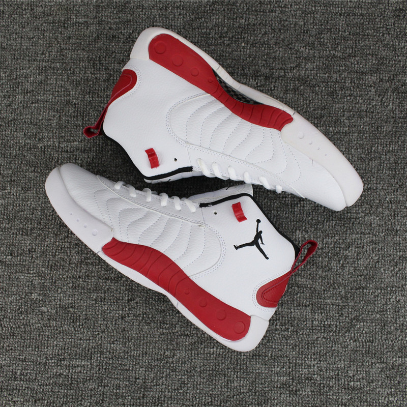 Jordan Jumpman Pro White Red Shoes - Click Image to Close