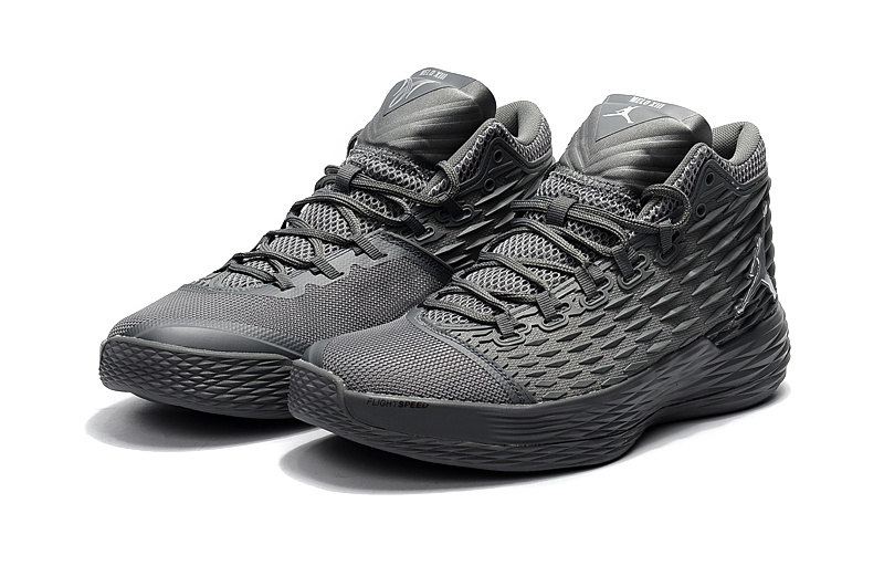 Jordan Melo 13 All Grey Shoes - Click Image to Close