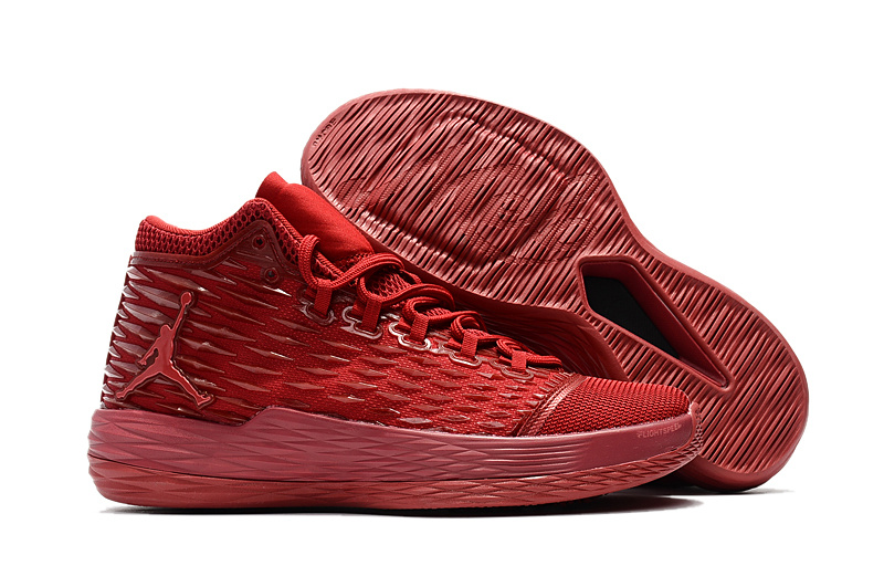 Jordan Melo 13 All Red Shoes - Click Image to Close