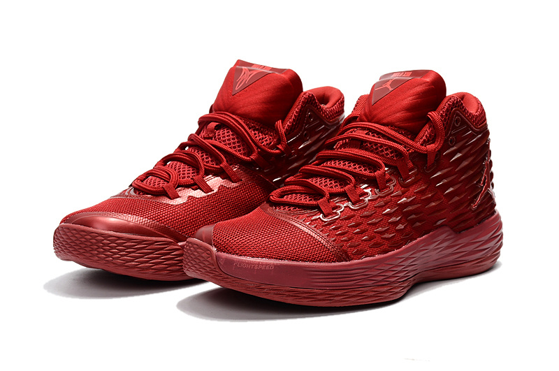 Jordan Melo 13 All Red Shoes - Click Image to Close