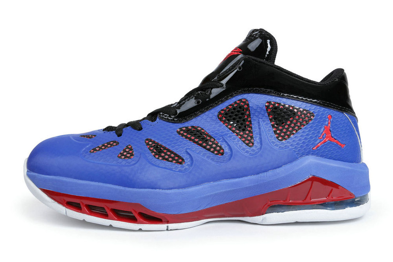 Latest Jordan Melo 8 Blue Red White Shoes - Click Image to Close