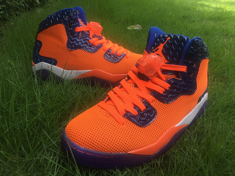 Jordan Spizike 40 Knicks Orange Blue Shoes - Click Image to Close