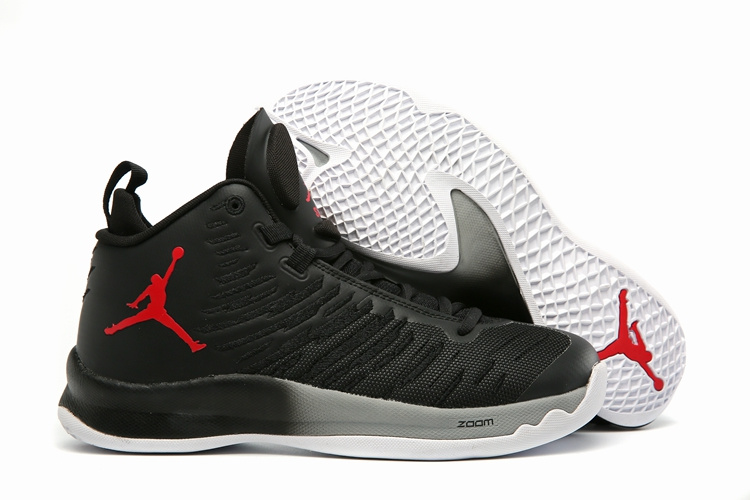 Jordan Super Fly X Black Red Jumpman Shoes