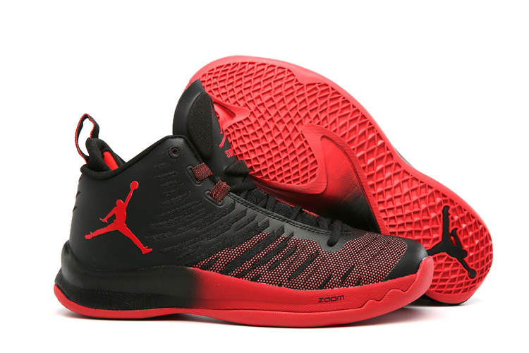 Jordan Super Fly X Black Red Shoes