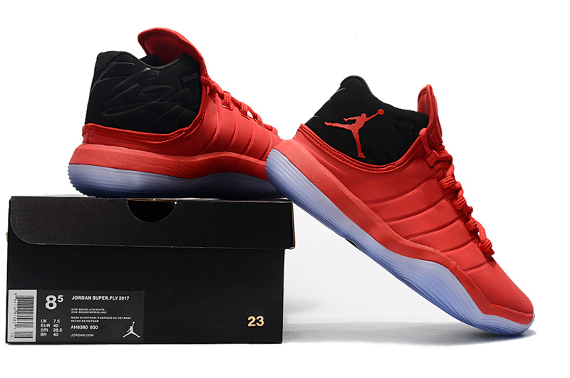 Jordan Super.Fly 6 Red Black Shoes - Click Image to Close