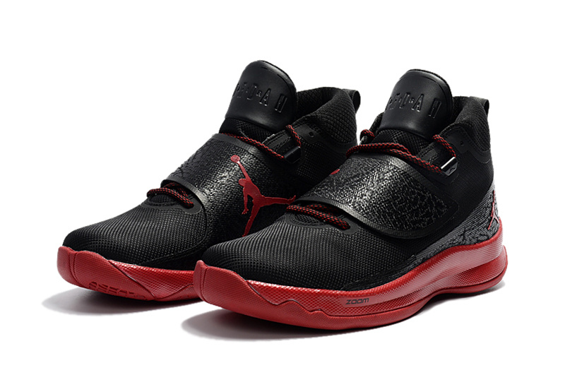 Jordan SuperFly V Black Red Shoes - Click Image to Close