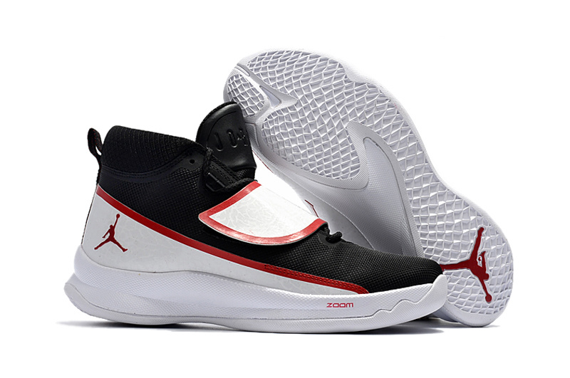 Jordan SuperFly V Black Red White Shoes