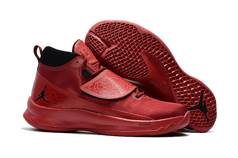 Jordan SuperFly V Red Black Shoes - Click Image to Close